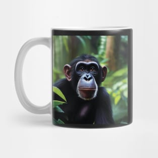 Chimpanzee in a Jungle Mug